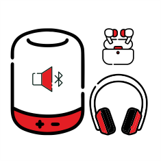 BLUETOOTH SPEAKERS AND HEADPHONES