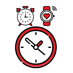 Clocks with logo