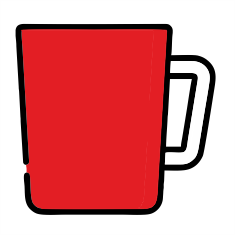 Cups and mugs with logo