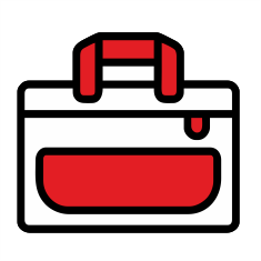 Document and laptop bags with logo