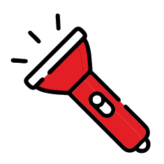 Flashlights and torches with logo