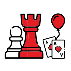Games and toys with logo