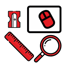 Office supplies with logo