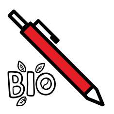 Wooden and biodegradable pencils with logo